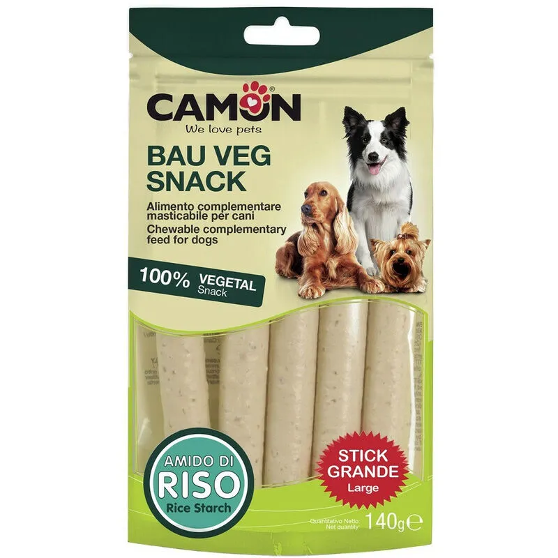 Camon - Bauveg Snack Large 100% Vegetal con Amido di Riso da 5 pz