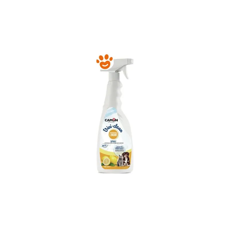 Camon - Dog e Cat Vivi-Clean Igienizzante Spray al Limone - Confezione Da 750 Ml