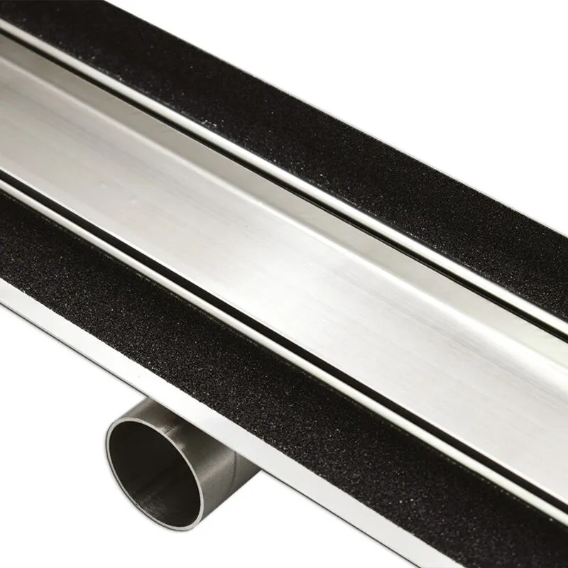 Canalette inox style linea ram - piastrellabile canaletta ram ret. l 485 mm piastrel. full inox con lastra piastrellabile