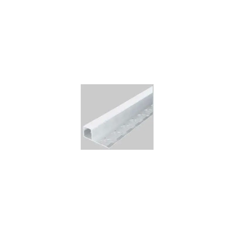 Canalina per strip led '5111' mm 12,1x13x3, Larghezza interna max. mm 10 - Barra 2 mt