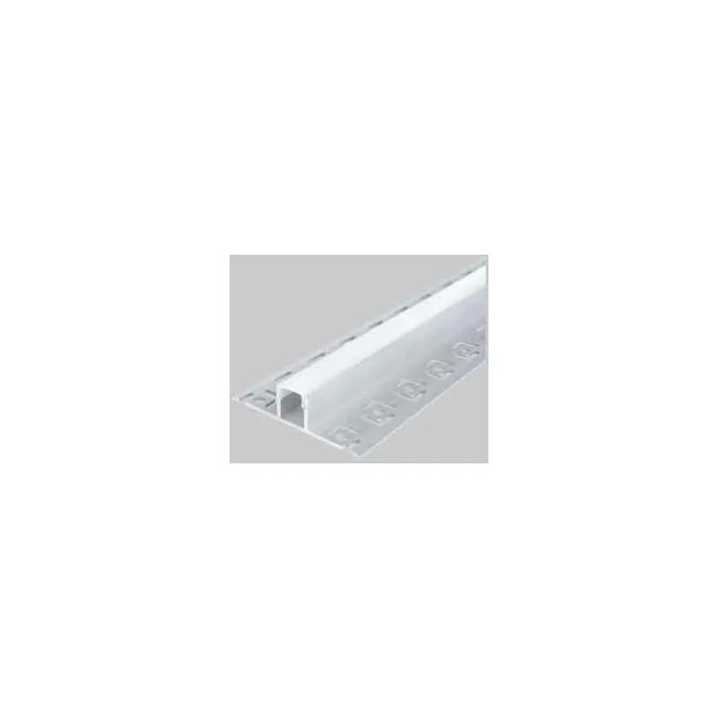 Canalina per strip led '5112' mm 12,5x13,3, Larghezza interna max. mm 9 - Barra 2 mt