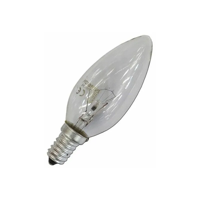 Bel-light - Lampadina ad incandescenza a candela trasparente 40w e14 solo per uso industriale