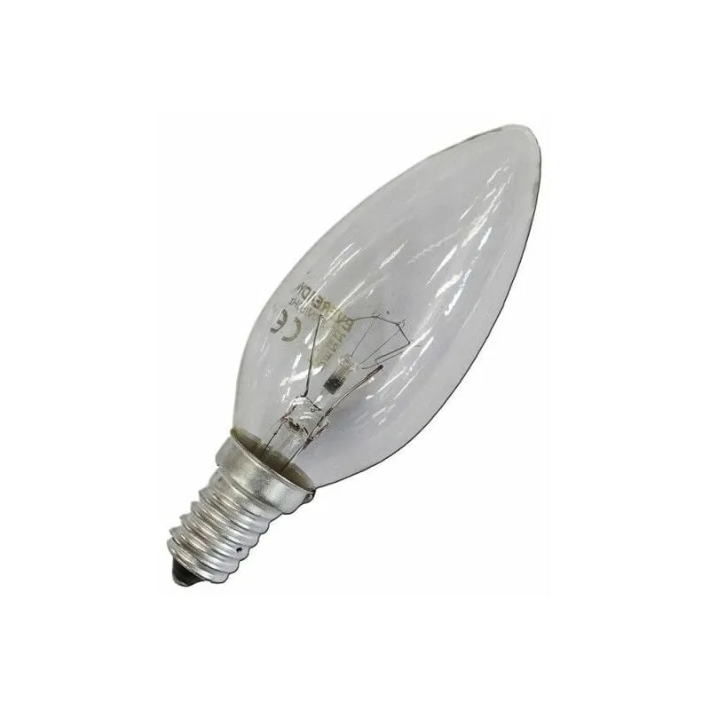 Bel-light - Lampadina ad incandescenza a candela trasparente 60w e14 solo per uso industriale