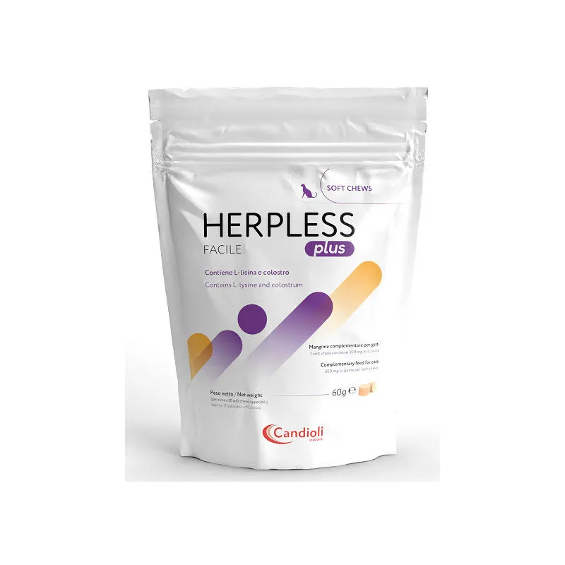 Herpless Plus per Gatti Chew da 60 gr - Candioli