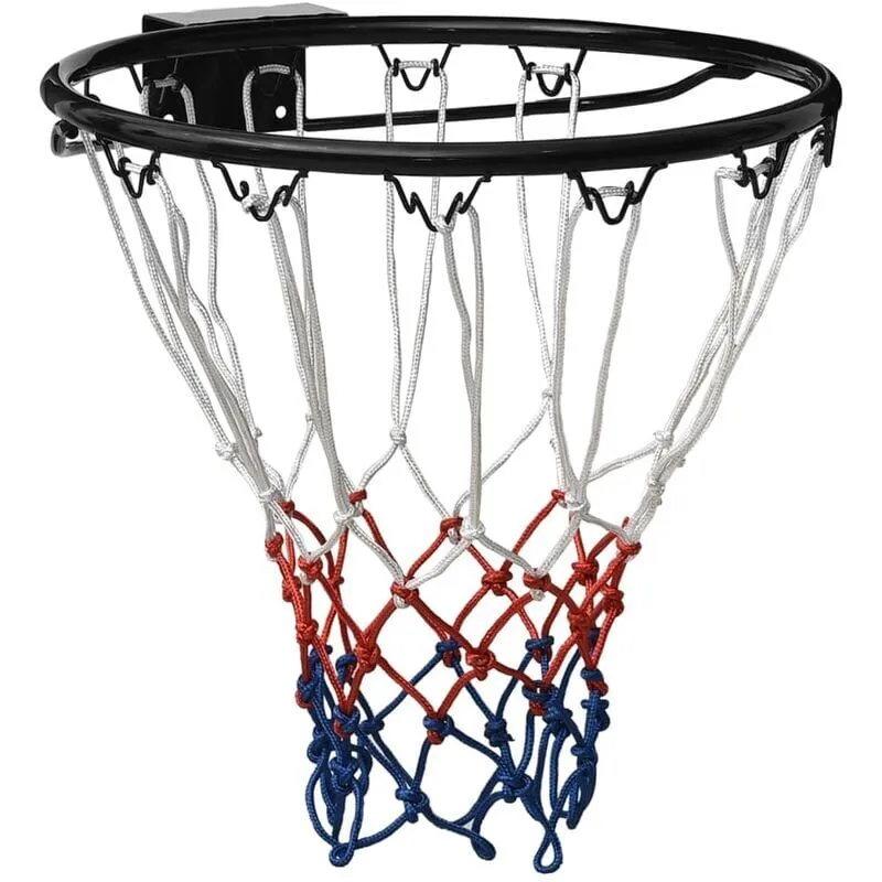 Canestro da basket nero 45 cm Acciaio