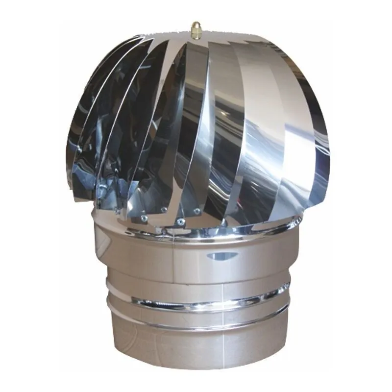 Tecnometal - Canna fumaria - cappello eolico acciaio inox 304 per scarico fumi verso: femmina diametro (mm): 180