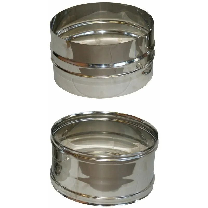 Canna fumaria - tronchetto di inversione acciaio inox 304 Tecnometal diametro (mm): 180 verso: maschio-maschio
