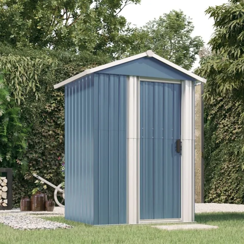 Vidaxl - Capanno da Giardino Grigio 126x97,5x177 cm Acciaio Zincato