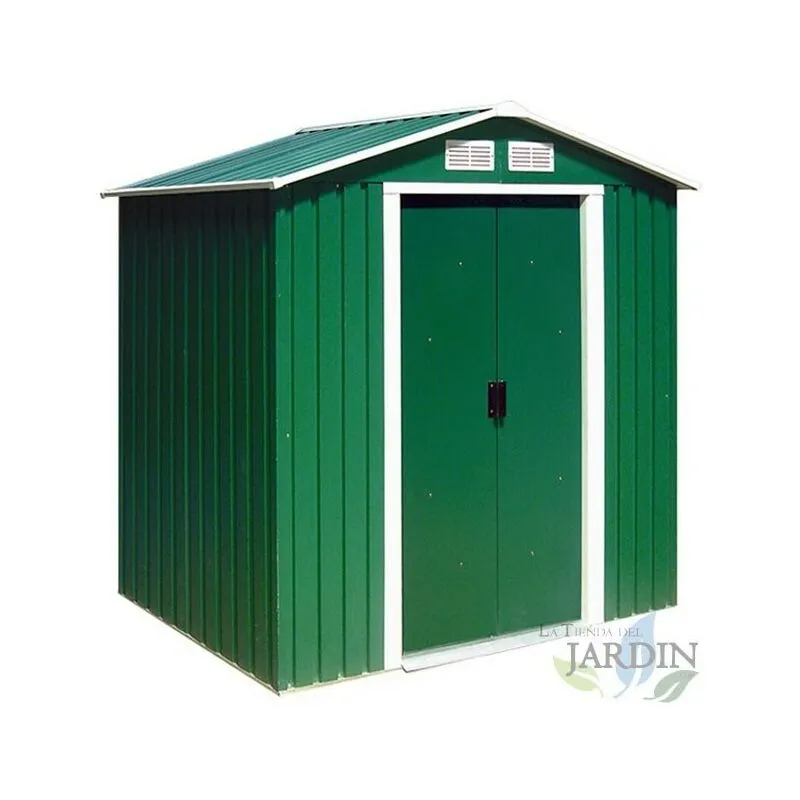 Capanno in metallo verde 2,71 m2 195x213x127 cm