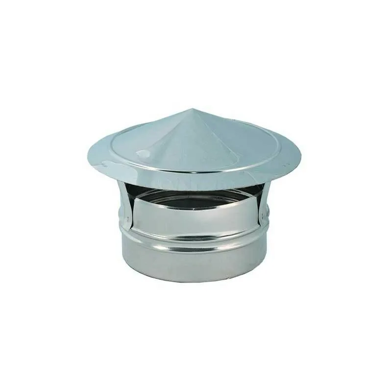 Cappello cinese inox base tonda femmina : Diametro - 120