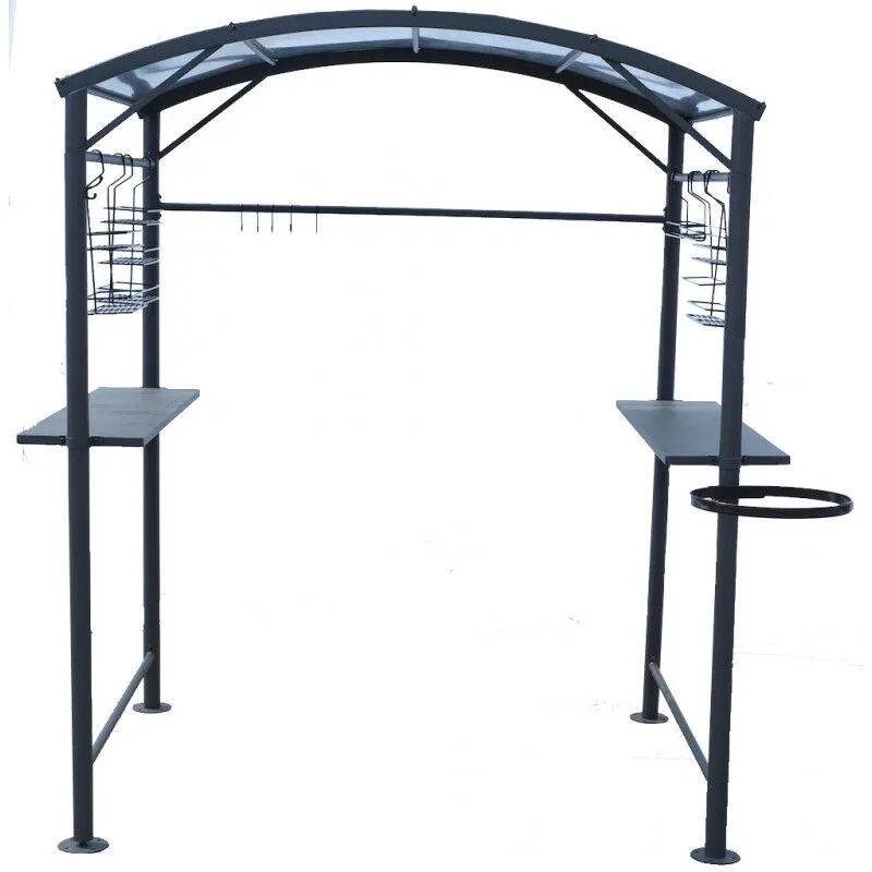 Foresta - Tettoia per Barbecue Carport bbq in Acciaio 167x128x202 con Accessori