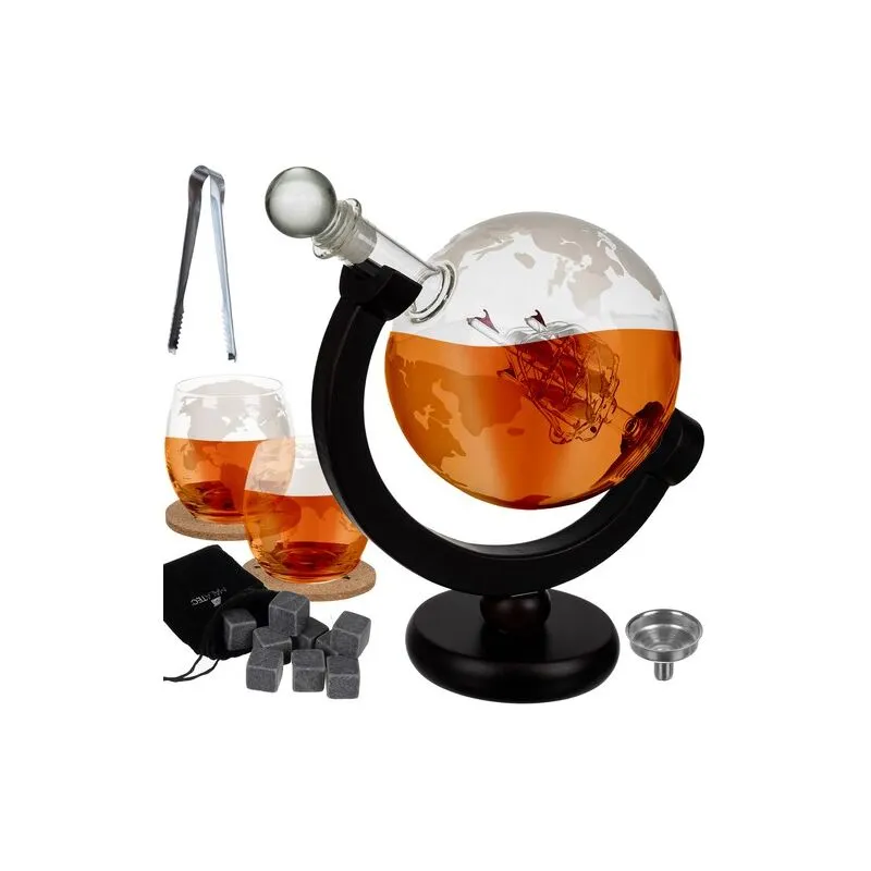 Carafe - globe - service à whisky Malatec 22553