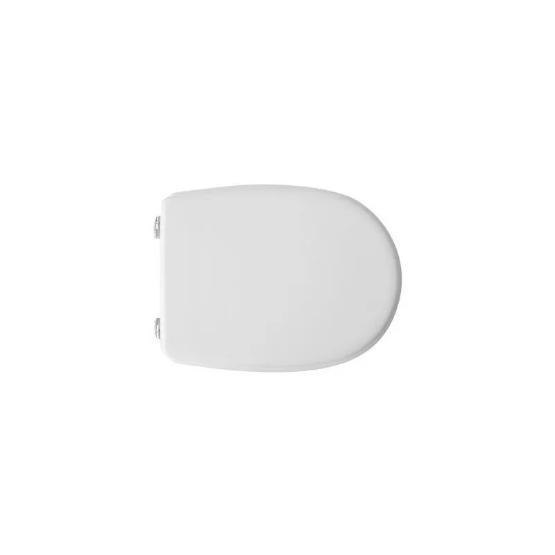 Bemis Mfg - Sedile wc coprivaso per Cesame vaso Aretusa bianco forma 7 45-47,8 x 36,8 cm interasse cerniere tipo a 18,5-20,5 cm regolabili