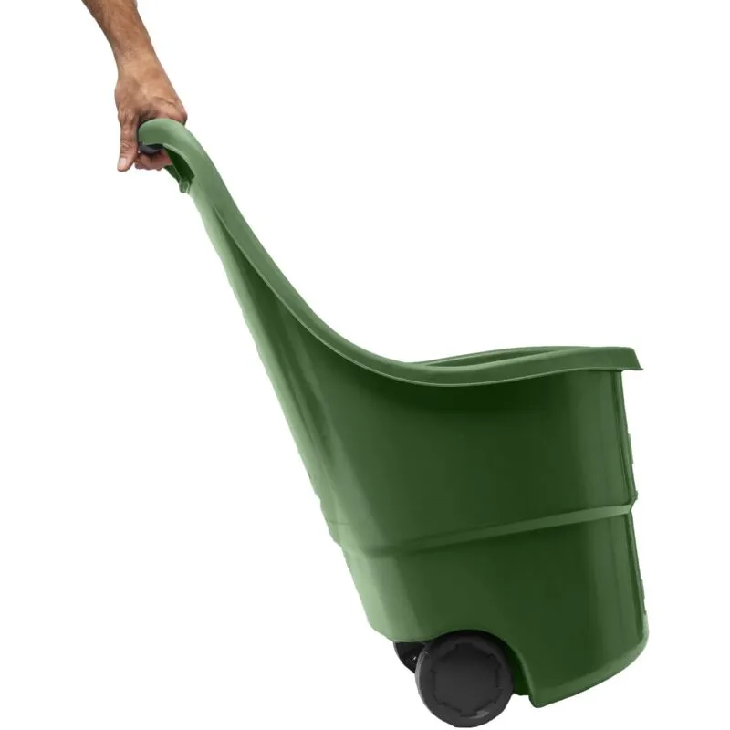 Werka Pro - Carrello da giardino su ruote con serbatoio da 45L