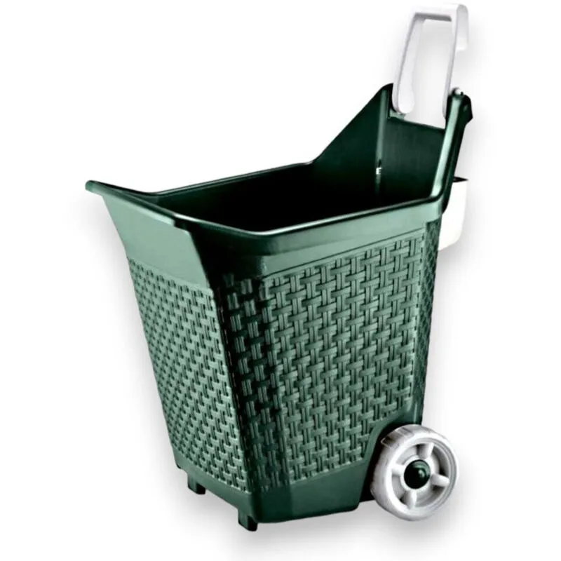  - Carriola carrello multiuso kart per esterno giardino 59x50xH72 cm 76 lt - Muschio