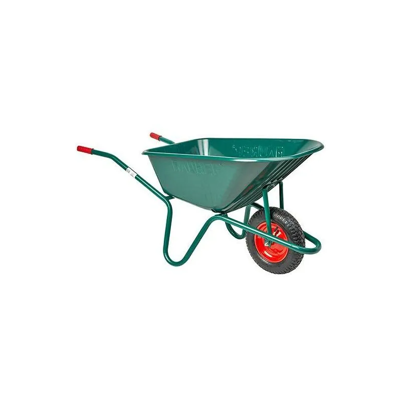 Carriola c/vasca plastica 100LT verde Maurer