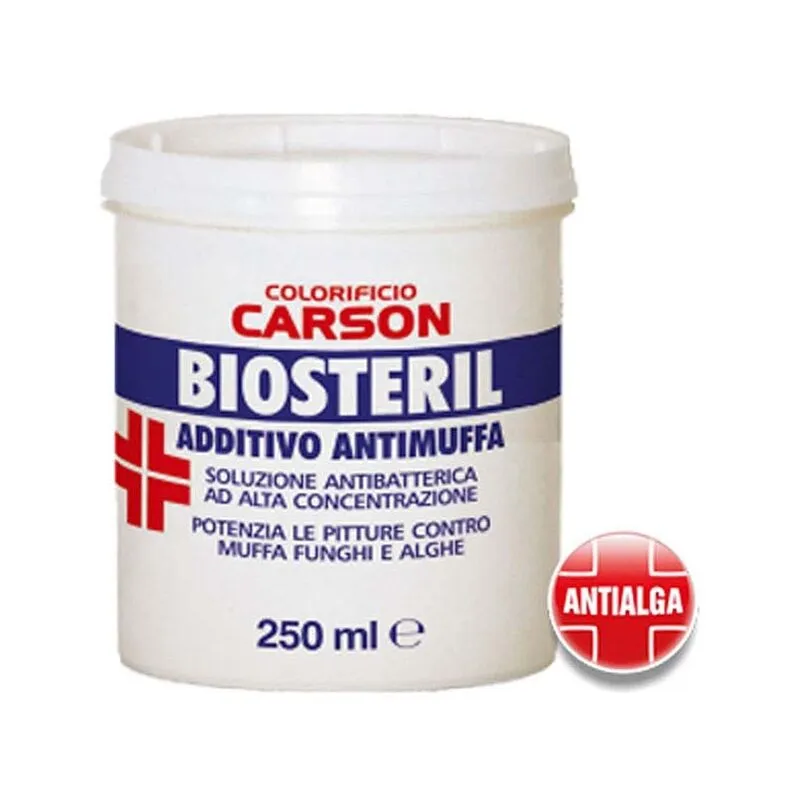 Carson biosteril additivo antimuffa 250 ml potenzia pitture contro muffe funghi