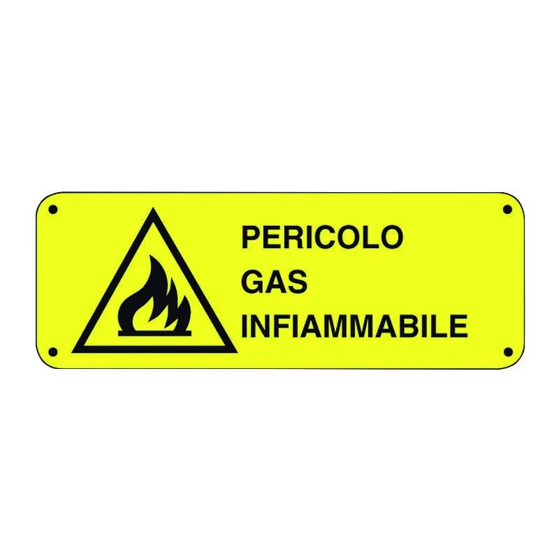 Cartello pericolo gas infiammabile pericolo gas infiammabile 234/a