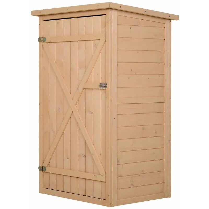 Casetta Box da Giardino in Legno di Abete 75x56x115 cm