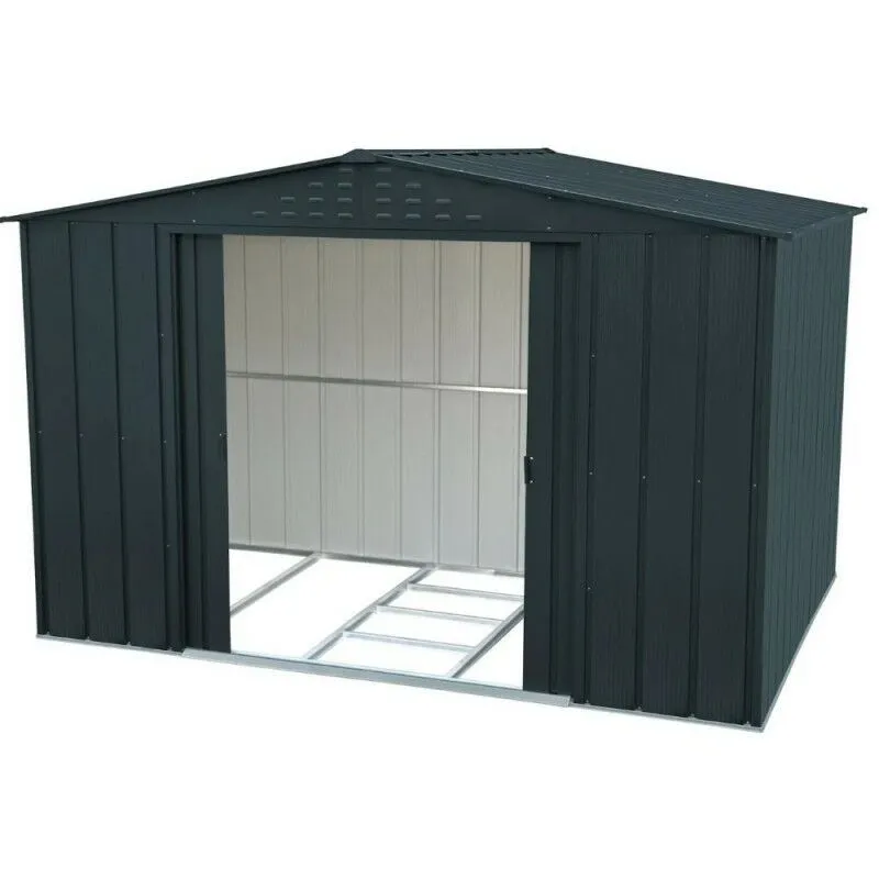 Casetta in metallo Top Shed 10' x 8' Duramax, 322 x 243 x 209 cm - Grigio Scuro