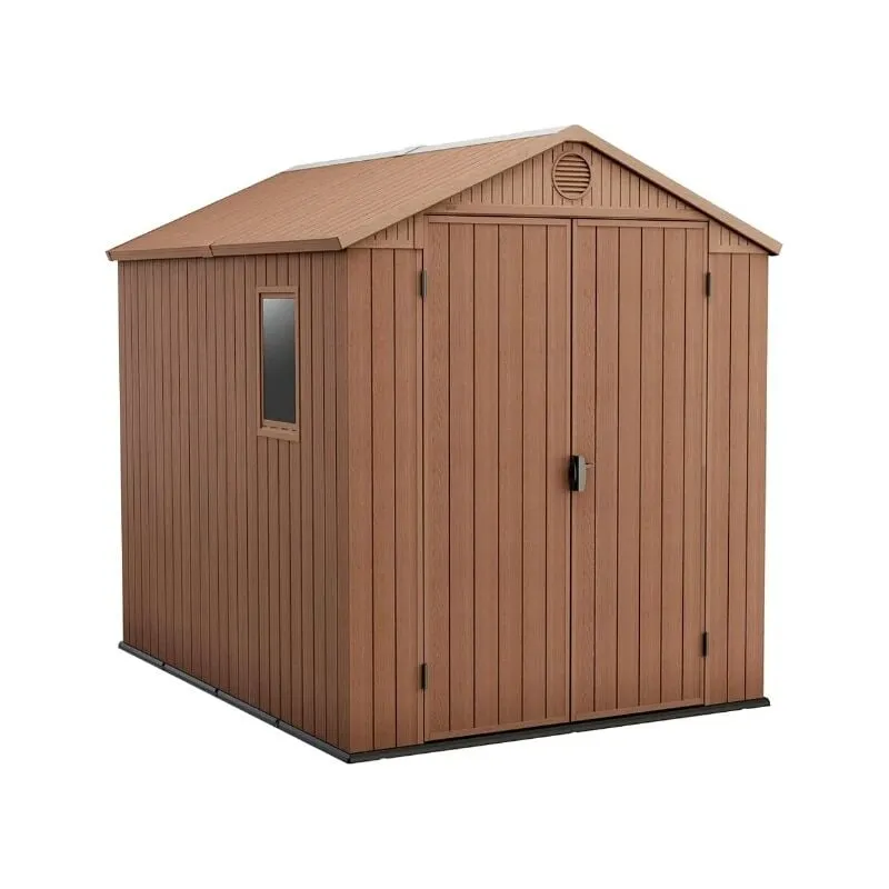 Chalet&jardin - Keter Casetta da Giardino Porta Attrezzi in Resina Darwin 6x8 Brown