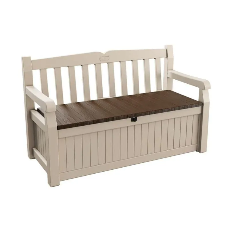 Chalet&jardin - Keter Cassapanca Eden Bench In Resina 140X60X84H - 265 Lt Beige