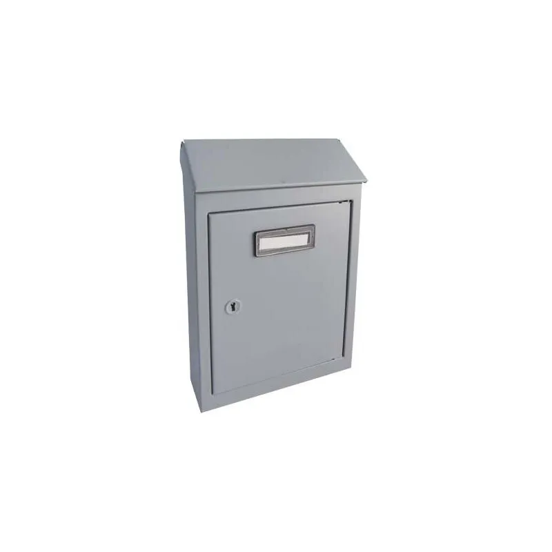 Cassetta posta tradizione egizia mini • acciaio vern grigio mm 175X50 h.mm 260