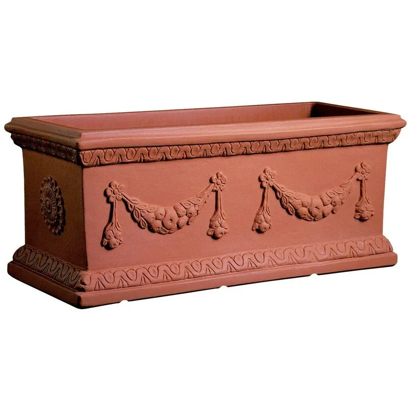 Cassetta resina Doppio Festone cm. 120 Terracotta