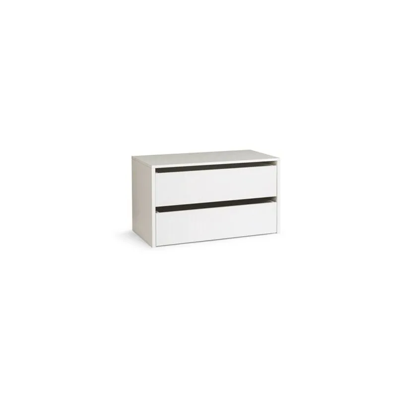 Iperbriko - Cassettiera in legno per interno amadio colore Bianco cm H.50xL.86,5xP.45