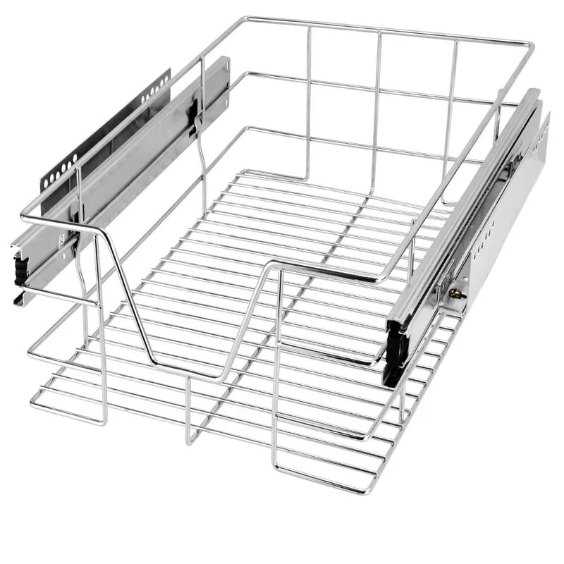  - casaria® Cestello Estraibile Sottolavello Cassetto Telescopico Metallo Guide Scorrevoli 30cm / 40cm / 50cm / 60cm 30cm Wide cabinets (en)