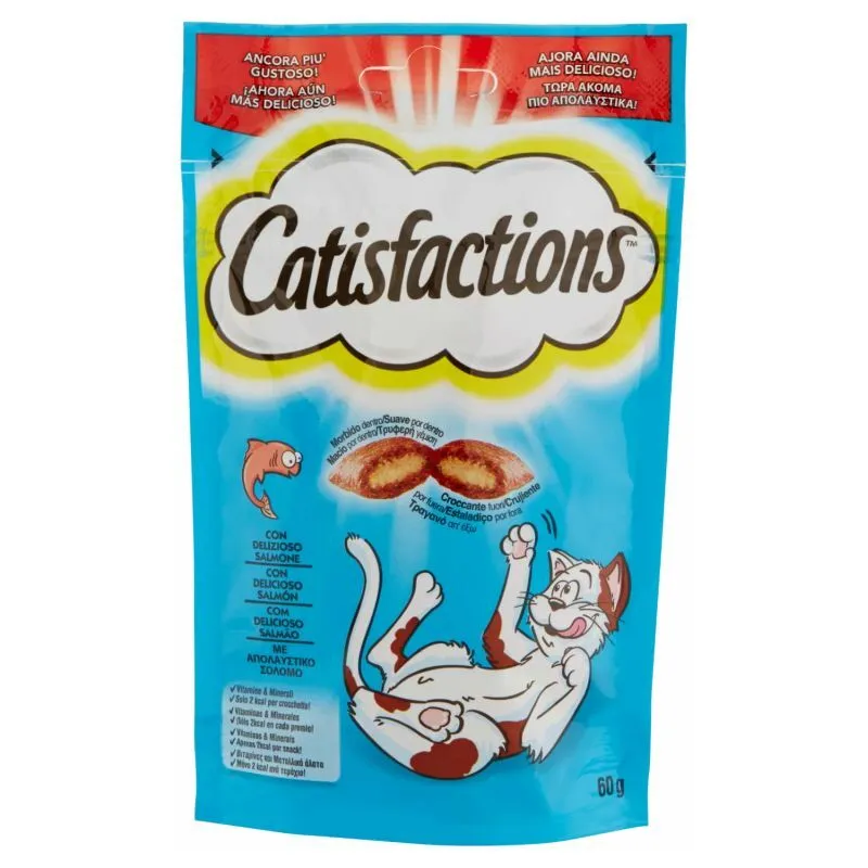 Catisfactions - Snack Gatto Salmone 60gr