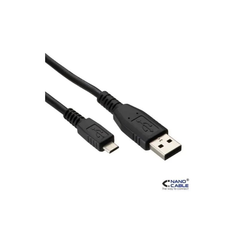 Nanocable - usb 2.0 cavo 0,8 m a/m-micro usb b/m connessione per ricarica/dati per smartphone, tablet, ecc.