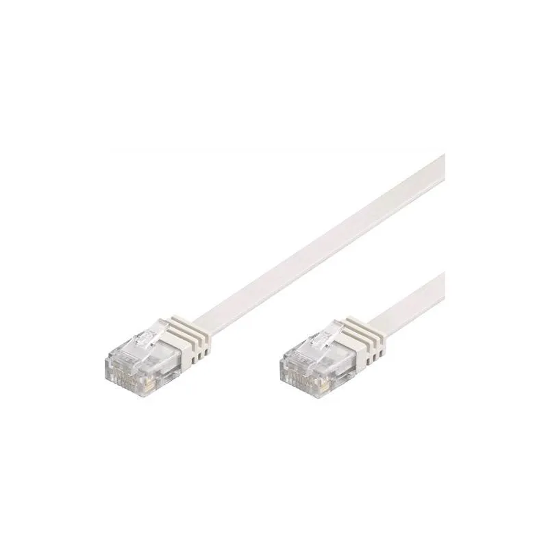  - Intellinet Cavo di Rete Patch Piatto in Rame Cat.6 utp 2m Bianco