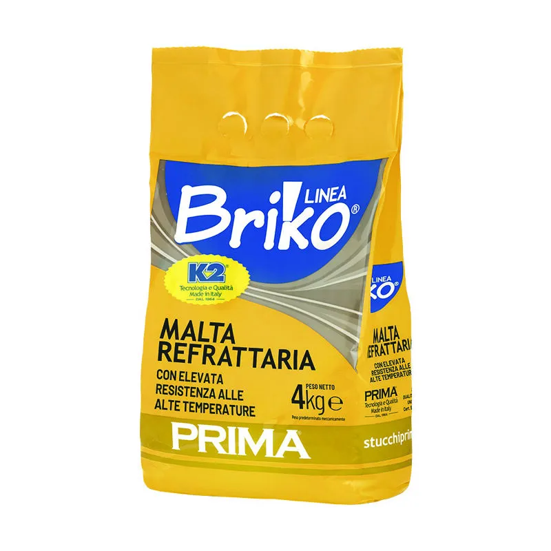 K2 linea briko malta refrattaria grigia in polvere - kg.4 in busta