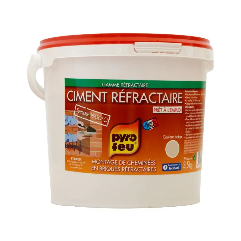 Cemento refrattario Pyrofeu 3,5 kg Pyrofeu