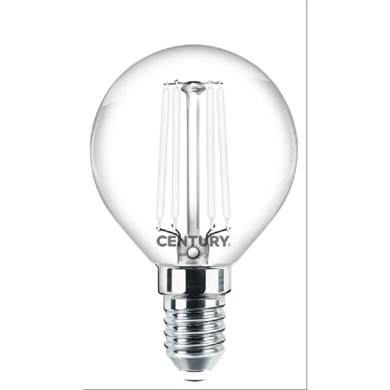  - lampada a fil.amento led incanto white sfera chiara 4,5w e14 4000k inh1gw-451440