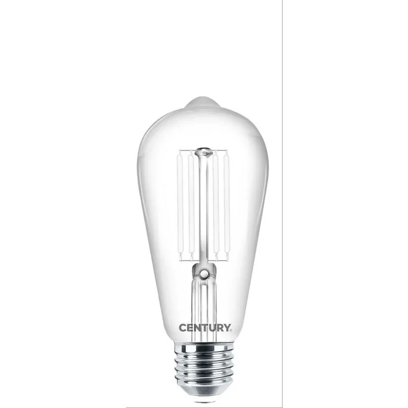  - lampada filamento led incanto white edison chiara 7,5w e27 2700k inpw-752727