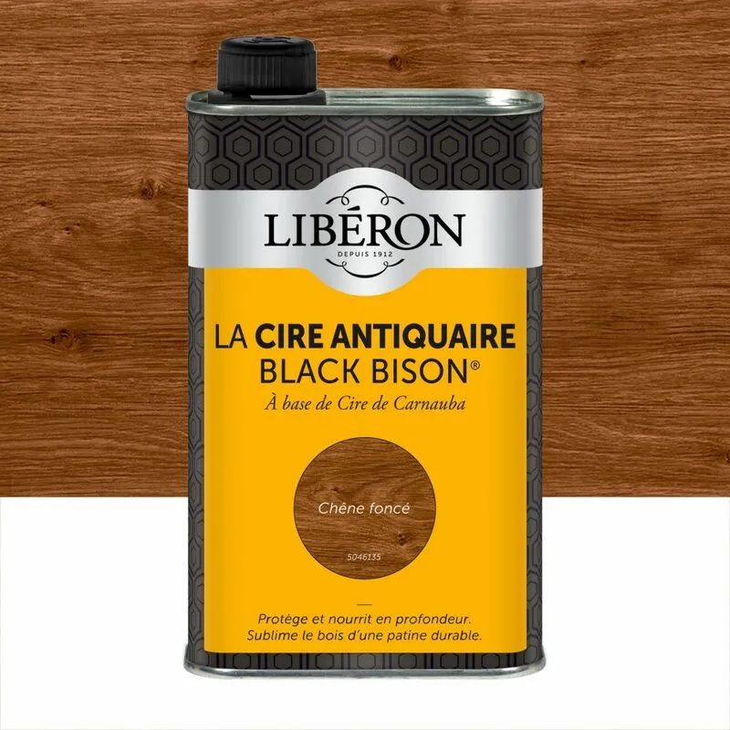 Mobili e oggettistica a cera liquida Antiquaire black bison® Liberon rovere moro 0,5 l Liberon