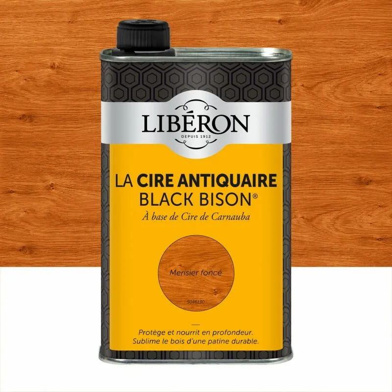 Mobili e oggettistica a cera liquida Antiquaire black bison® Liberon legno di ciliegio scuro 0. Liberon