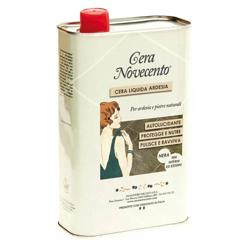 Cera Novecento - Novecento Cera Liquida Ardesia Nera 1 Lt