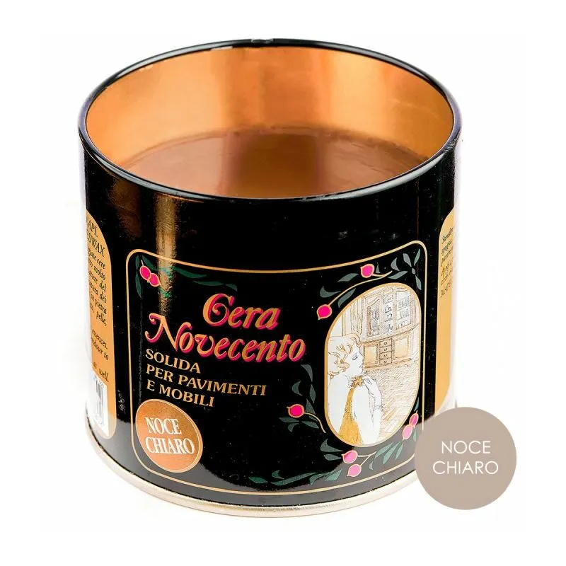 Cera Novecento - Novecento Cera Solida in Pasta 500ml Noce Chiaro