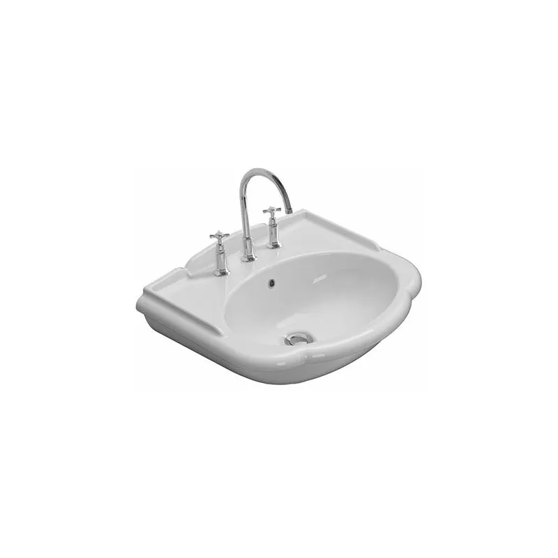 Ceramica Globo - Lavabo Paestum sospeso/su colonna cm. 62x54 particolare in