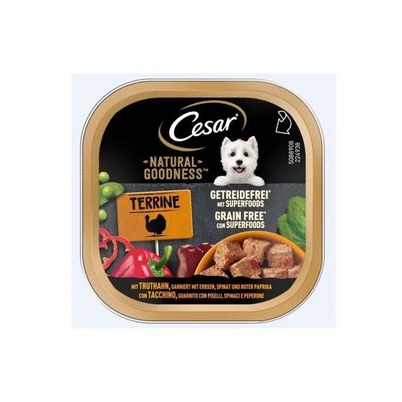  - Cane Natural Goodness 100gr Tacchino Piselli Spinaci Peperone