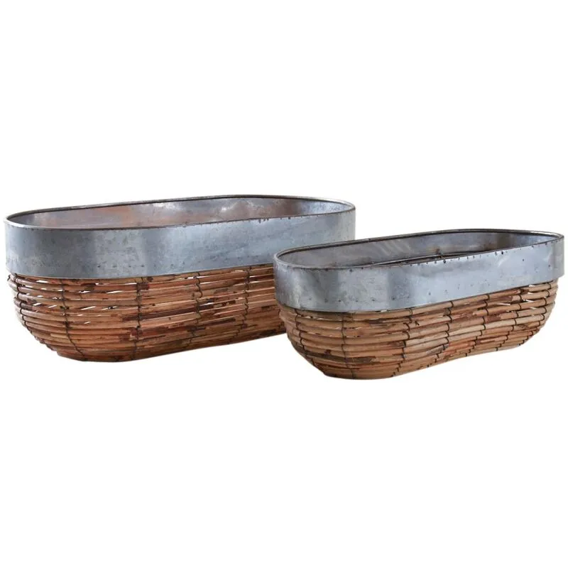 Cestini in rattan Paolo (set di 2)