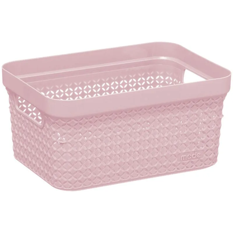 Cesta portabiancheria rosa 17lt 37,5x26x21,3cm