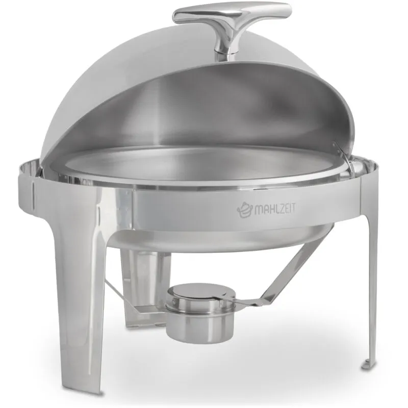 Chafing dish 6 litri rotondo scaldavivande in acciaio inox Mahlzeit