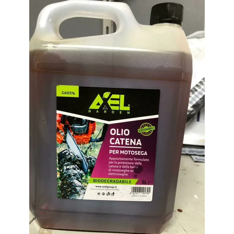 Axel - Olio lubrificante catena catene motosega lt5 vegetale biodegradabile