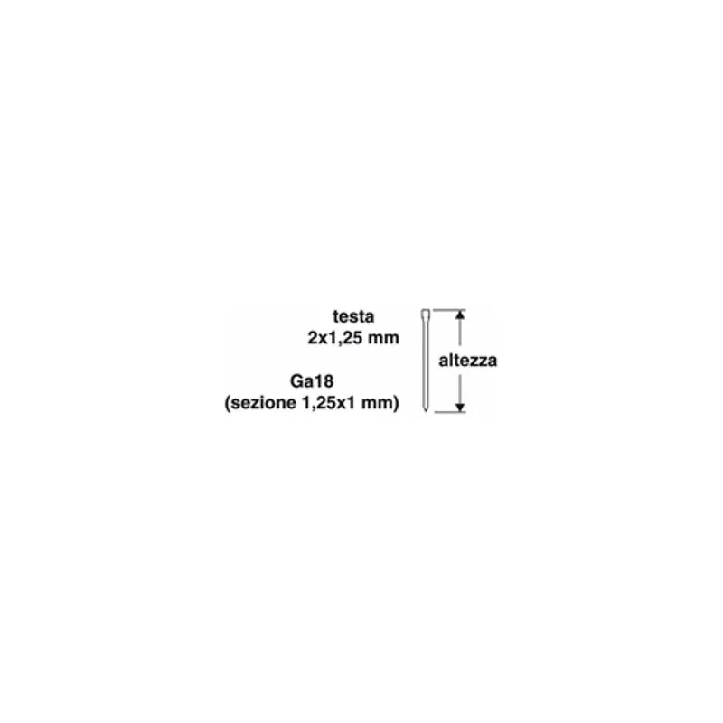 Chiodi 32 mm 1000pz x chiodatrice puntatrice pneumatica f32 f50  1455616