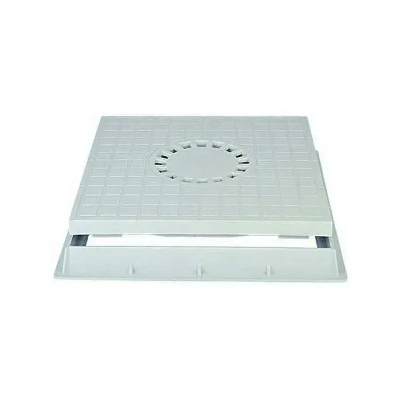 Chiusino con sifone centrale in pp : Dimensione - cm 40x40