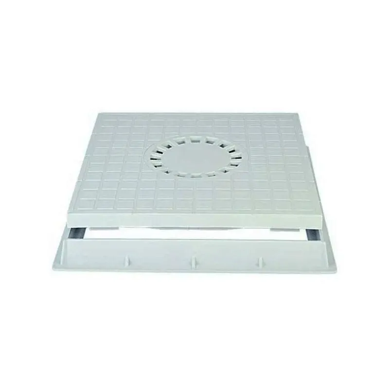 Chiusino con sifone centrale in pp : Dimensione - cm 55x55